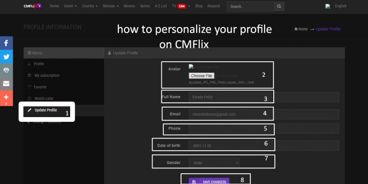 How to Personalize Your Profile on CMFlix